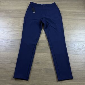 Straight Down Pants Women 4 Lexi Golf Blue Nylon Stretch Cool Office Athleisure